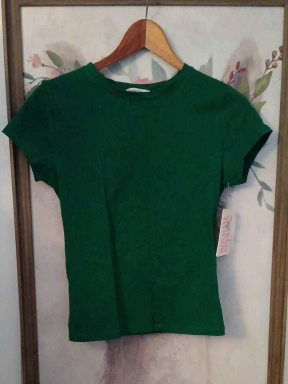 Green Short Sleeve Crewneck Tee